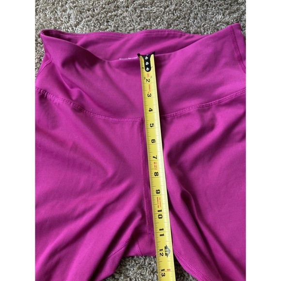 Old Navy Active Womens Powerpress Leggings Pants Pink High Rise Go-Dry L Tall - Picture 5 of 10